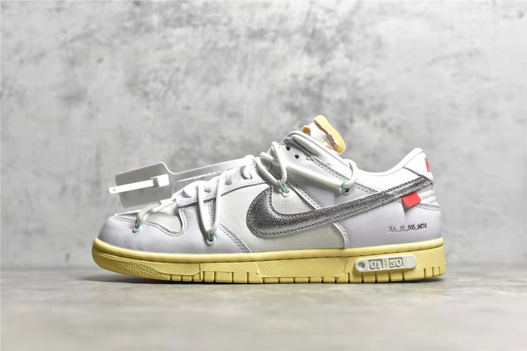 PK 나이키 오프화이트 덩크 로우 더 50 로트 1 DM1602-127