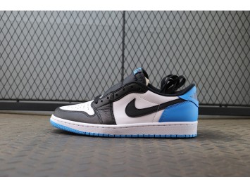 LJR 조던 1 레트로 로우 OG 블랙 앤 다크 파우더 블루 CZ0790-104