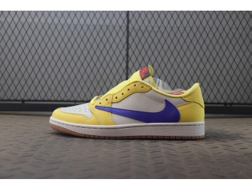 LJR (W) 조던 1 x 트래비스 스캇 레트로 로우 OG SP 카나리 레이서 블루 DZ4137-700