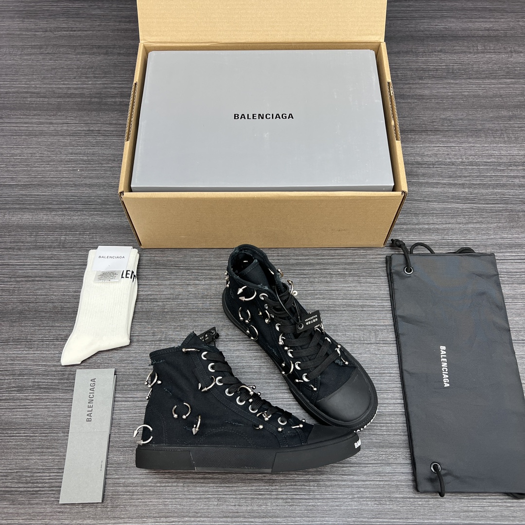 순원 발렌시아가 파리 하이탑 스니커즈