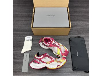 순원 발렌시아가 스테이플러 스니커즈 화이트 핑크 803681W3ST49571